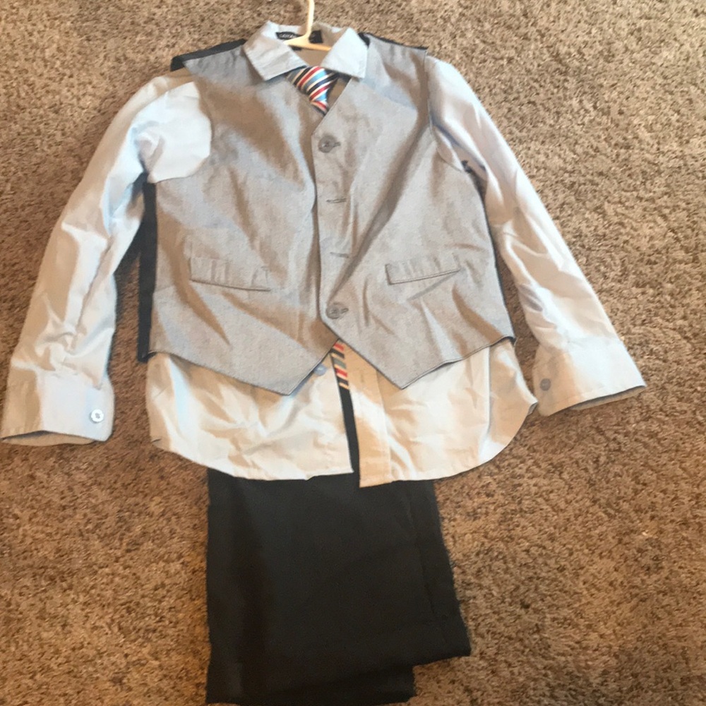 4 piece vest and tie set